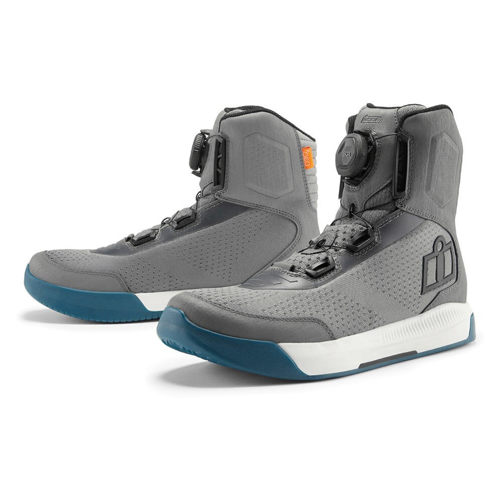 Icon Overlord Vented Boots - Gray - Adult Size US 12 Icon Overlord Vented Boots - Gray - Adult Size US 12