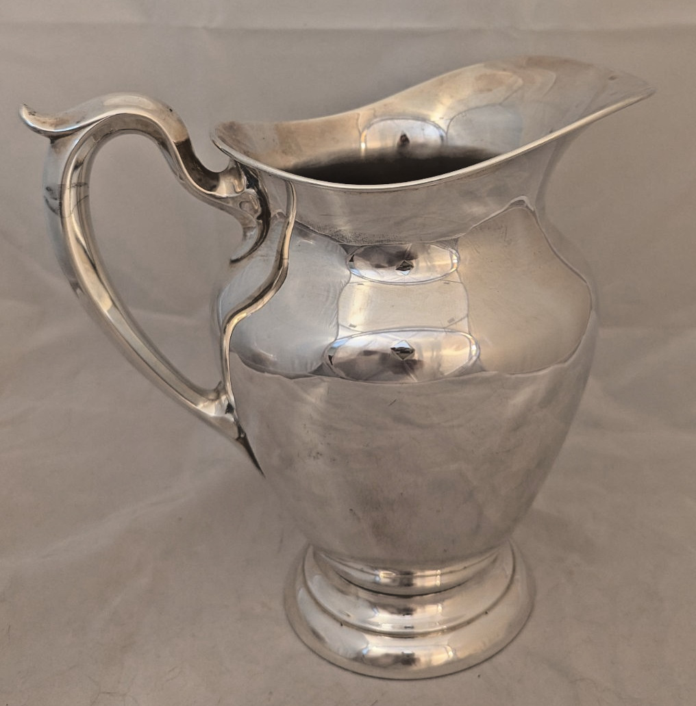 Gorham Sterling Silver Puritan Water Pitcher #182 No Mono 4-1/4 Pint 8-3/4\