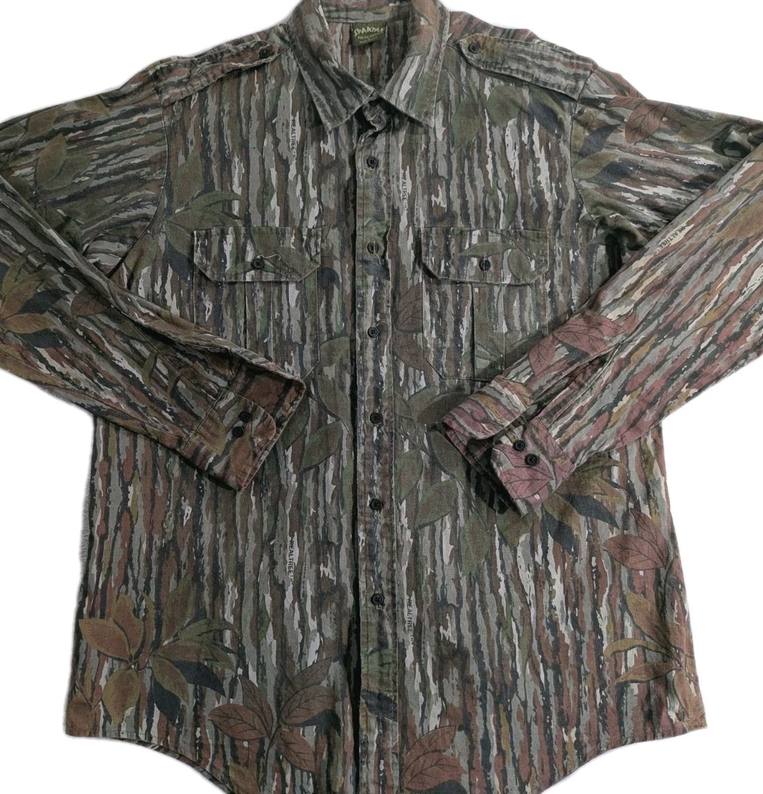 Vtg Spartan Realtree Tree Bark Camo Long Sleeve Men\'s Sz Lg Made In USA 90\'s Vtg Spartan Realtree Tree Bark Camo Long Sleeve Men\'s Sz Lg Made In USA 90\'s