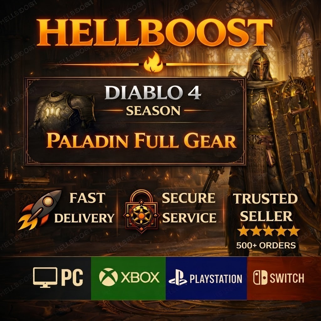 Diablo 4 Season 13💎Lord of Hatred Paladin FULL GEAR + SET💎 PS5 / Xbox / PC 💎