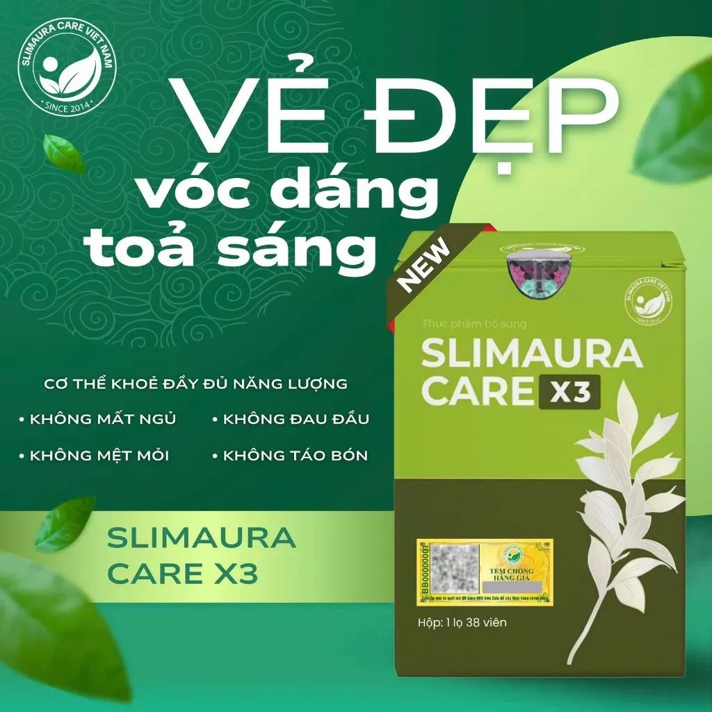 1x Giam can Slimaura Care X3- New model of Slimming care X3 – Herbal weight loss