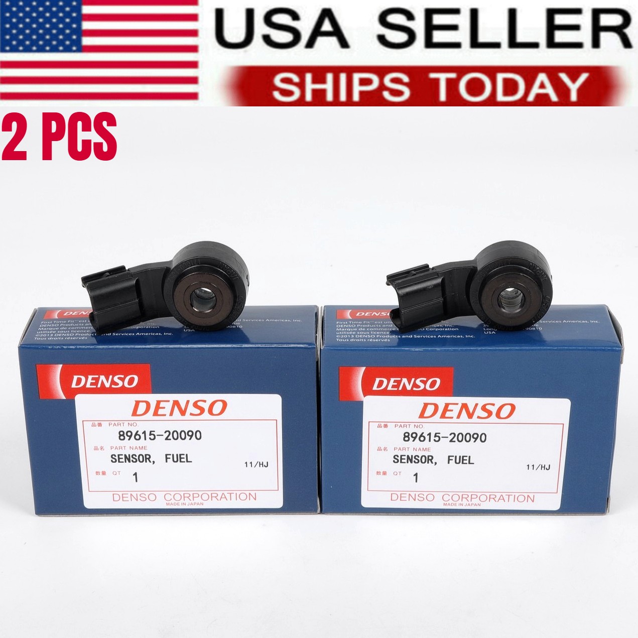 2 PCS Genuine OEM Denso Knock Sensor for Toyota Lexus 89615-06010 89615-20090