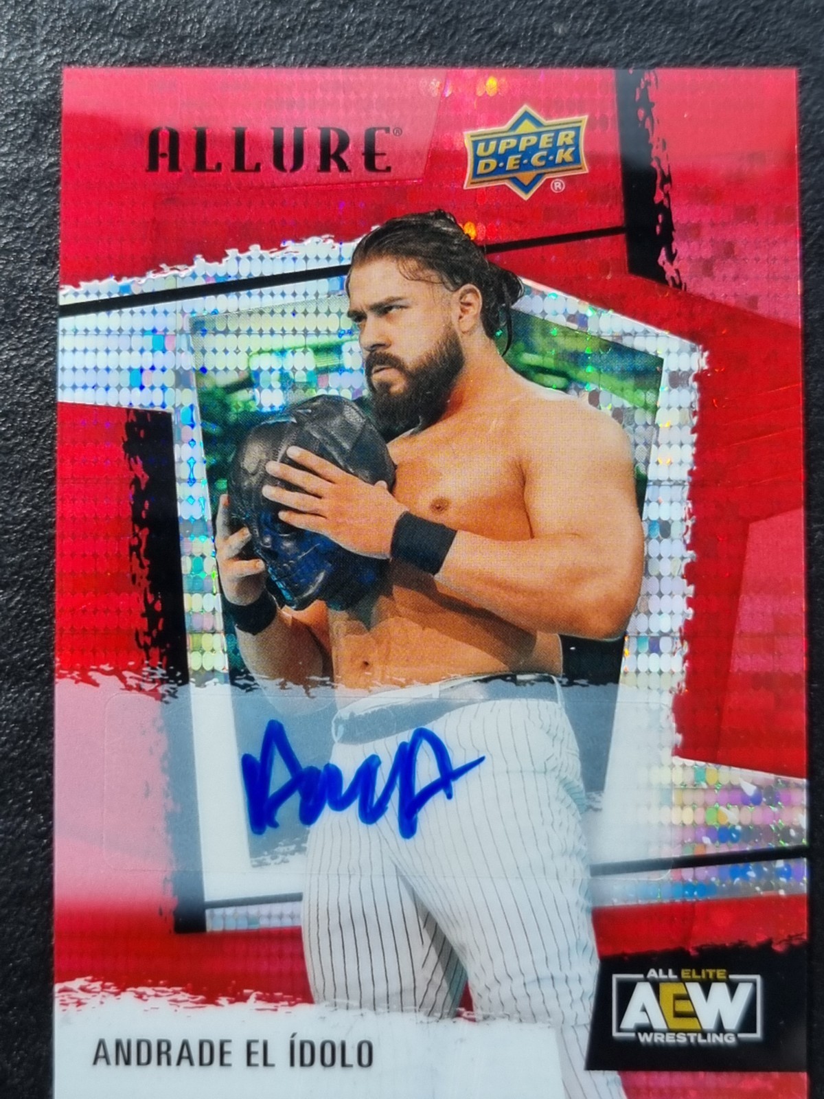 2022 AEW Andrade El Idolo RED RAINBOW AUTO ALLURE Trading Card #102829