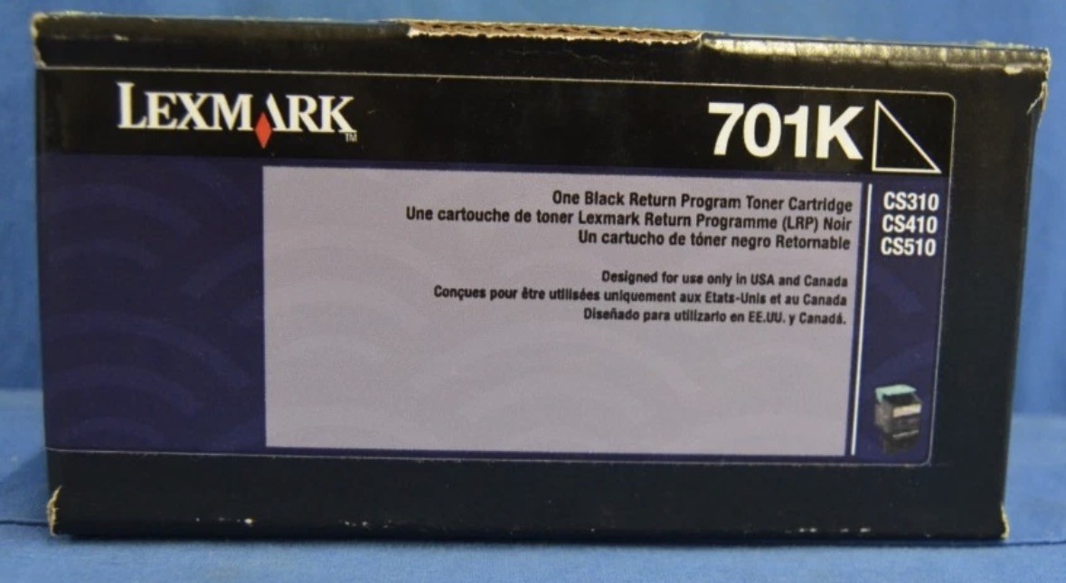 Genuine Lexmark High Yield Toner Cartridges 701K (BLACK)