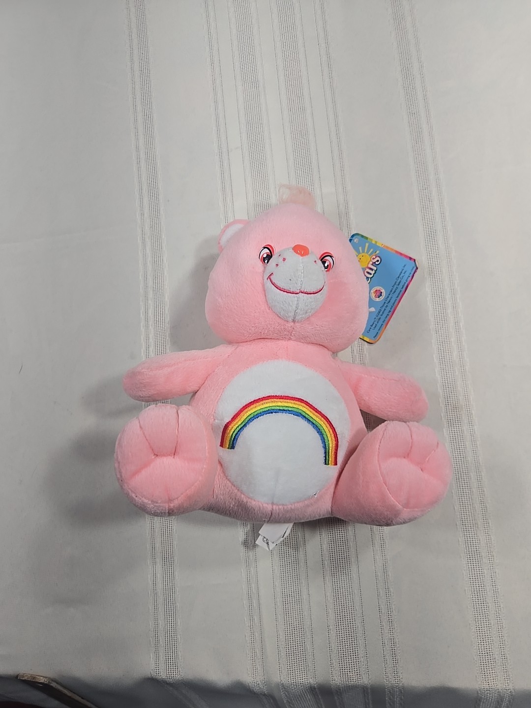 NWT Vtg 2002 Care Bears Stuffed Pink Toy Cheer Bear Plush Animal