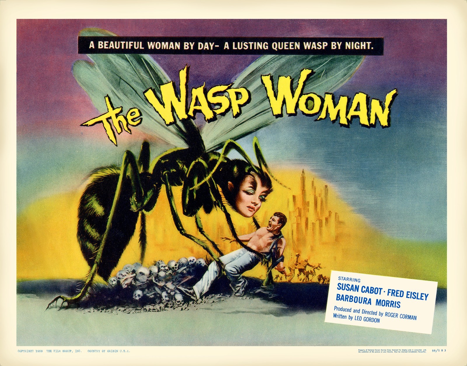 THE WASP WOMAN (1959) half sheet 22