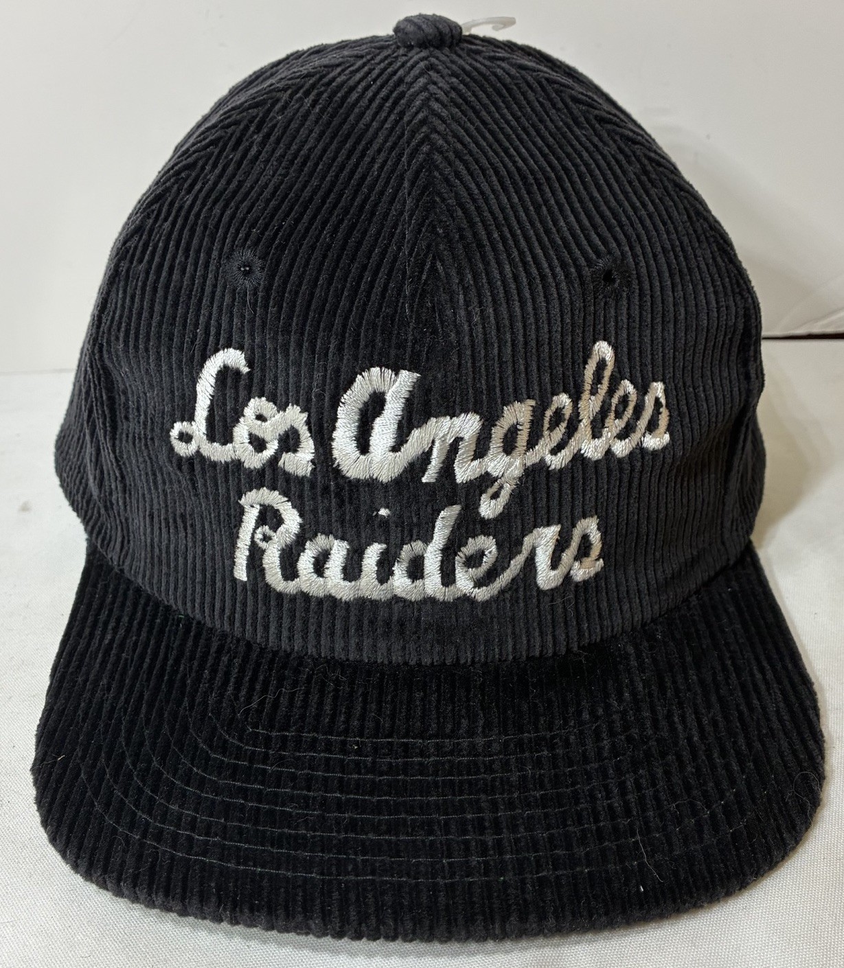 Vtg Los Angeles Raiders Starter Corduroy Snapback Hat Script Spellout NFL CLEAN Vtg Los Angeles Raiders Starter Corduroy Snapback Hat Script Spellout NFL CLEAN