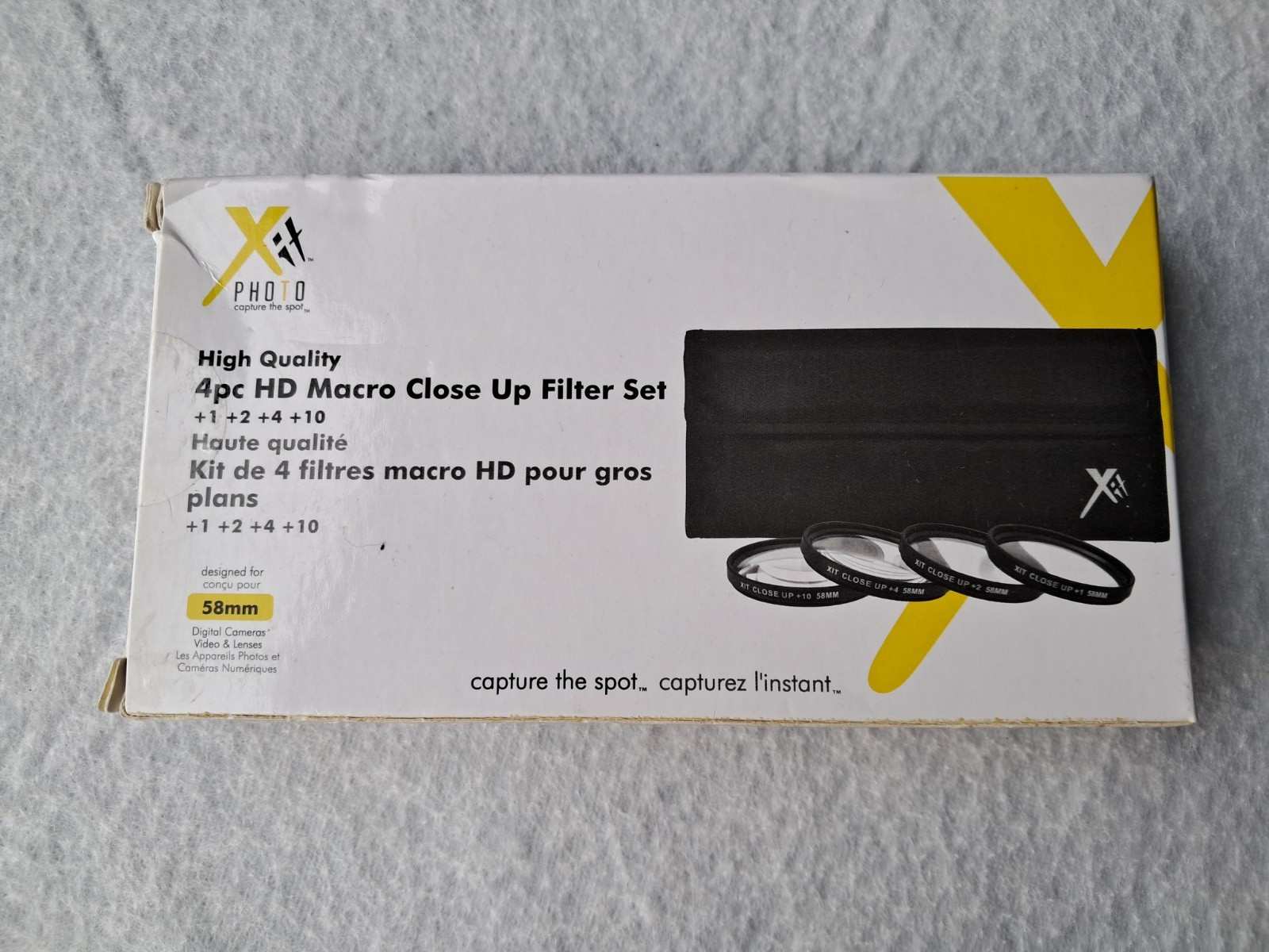 XIT High Quality 4 Piece HD Macro Close Up Camera Filter Kit 58mm +1+2+4+10 NIB XIT High Quality 4 Piece HD Macro Close Up Camera Filter Kit 58mm +1+2+4+10 NIB
