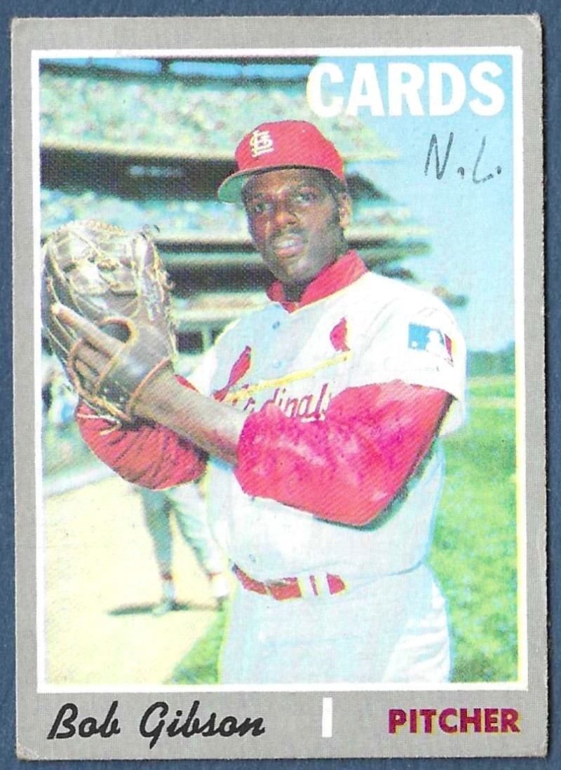 1970 TOPPS BOB GIBSON #530 1970 TOPPS BOB GIBSON #530