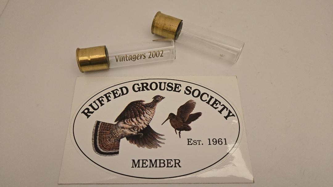The Vintage Cup SxS Shotgun Shot Shell Promo & Grouse/Woodcock RGS Decal Sticker