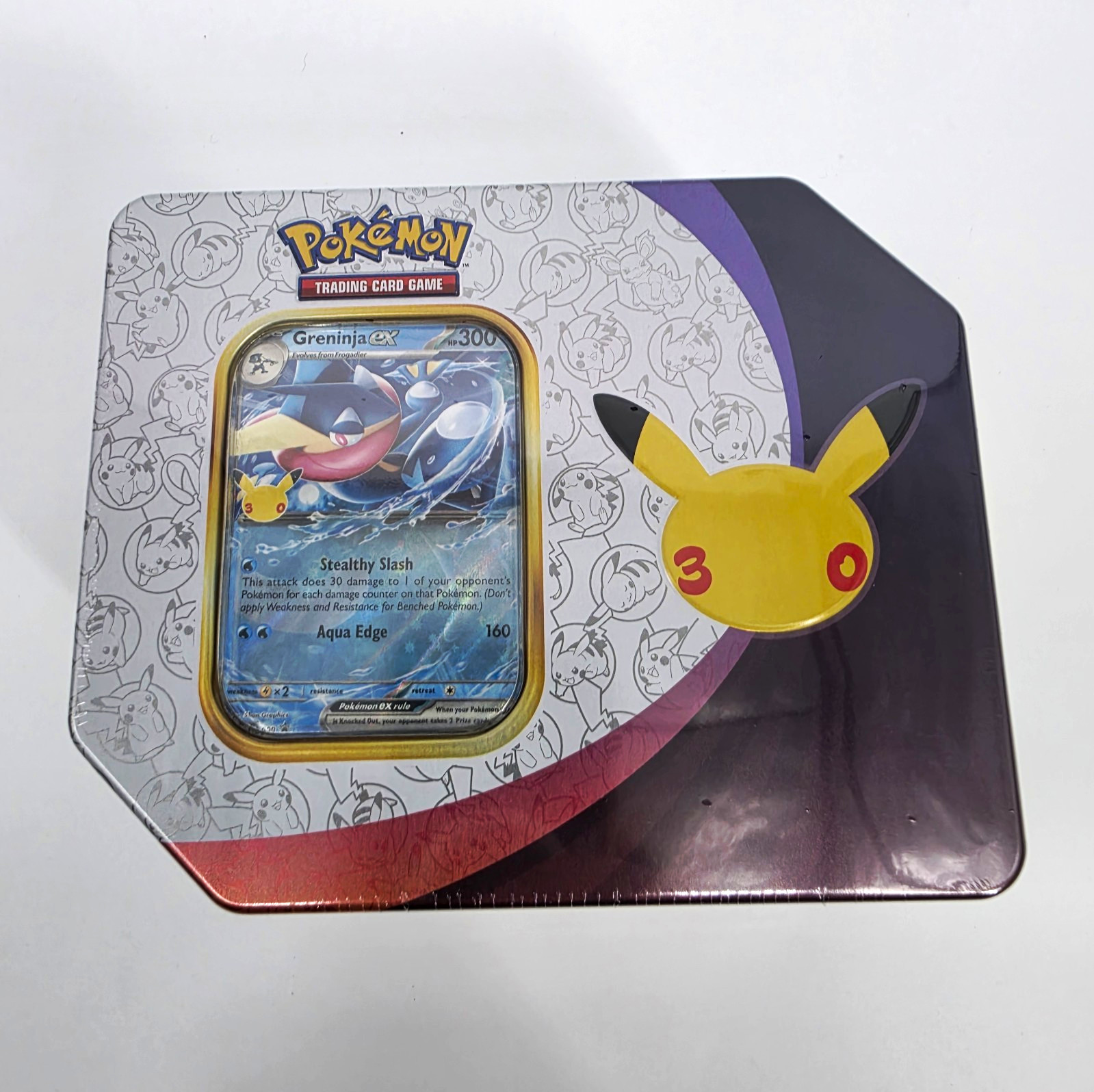 Pokemon TCG 30th ANNIVERSARY Celebration Greninja Tin *SEALED*