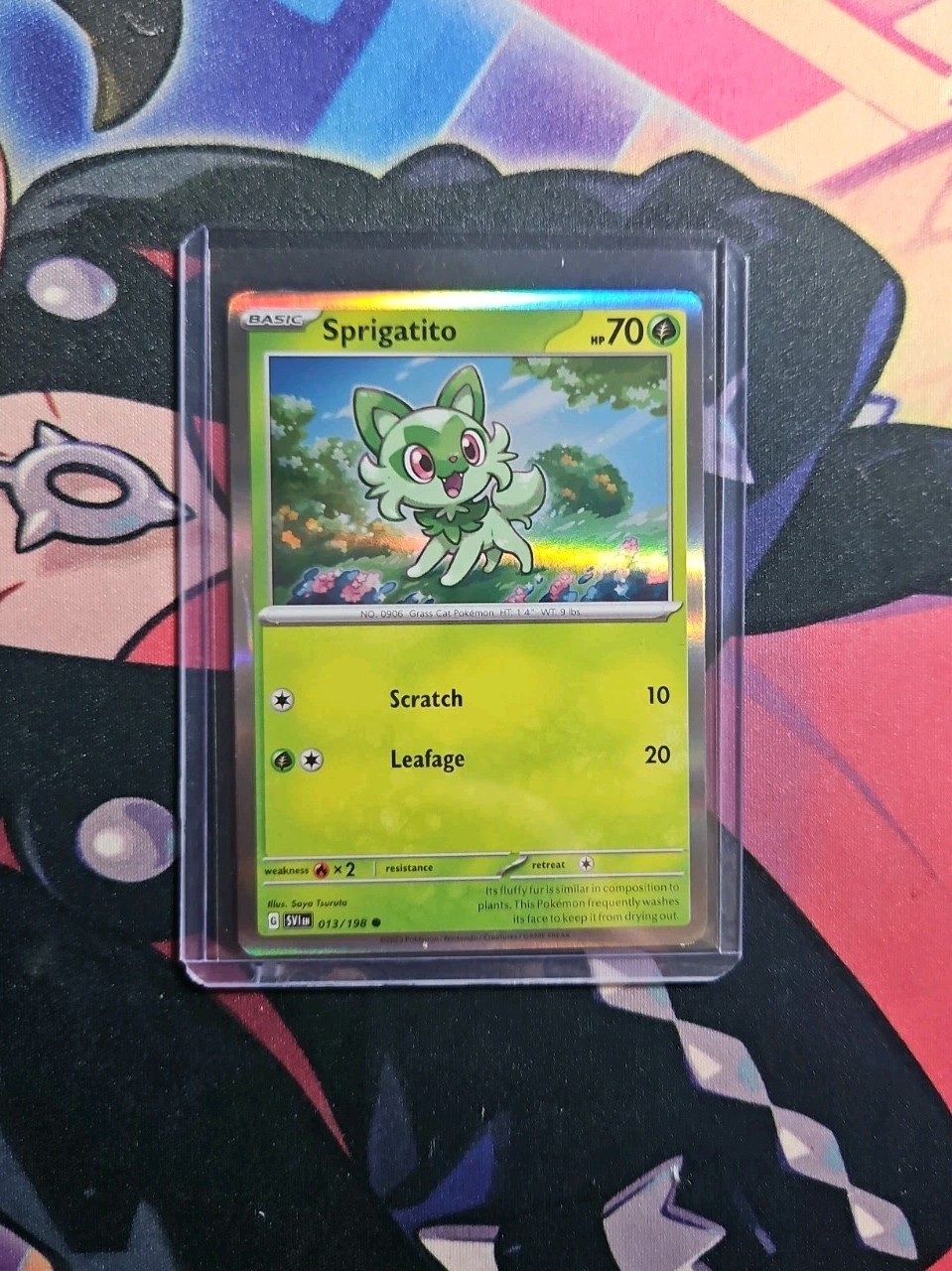 Sprigatito - (Mirage Holo) Authentic Pokémon Card 013/198 NM  