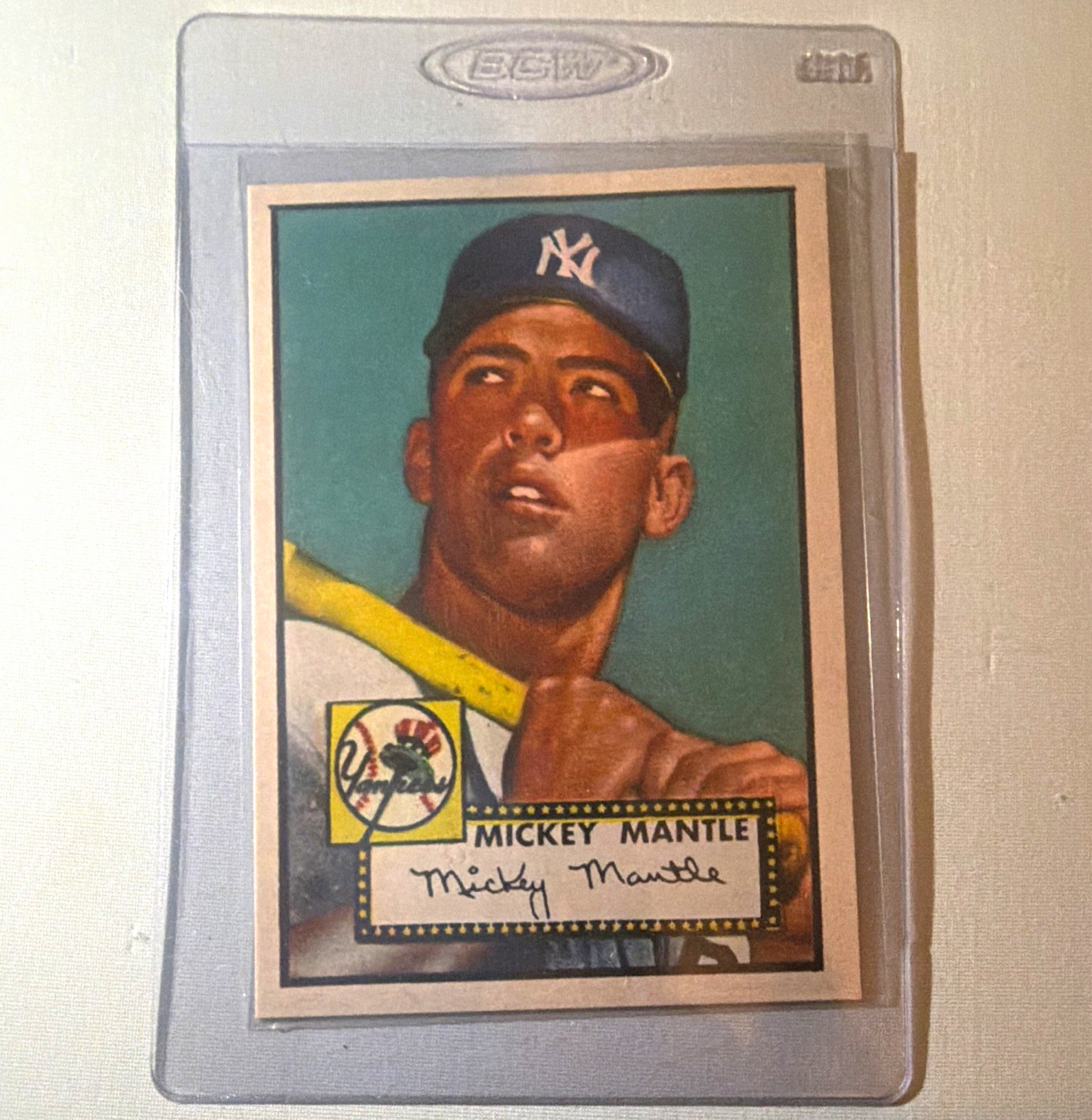 Topps 1952 Topps High #311 Mickey Mantle Yankees \