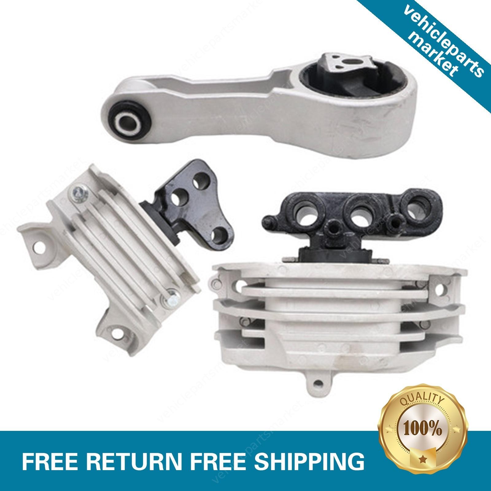 3X Engine Motor Mount fits 2011-18 Dodge Journey 2.4L Automatic Transmission USA
