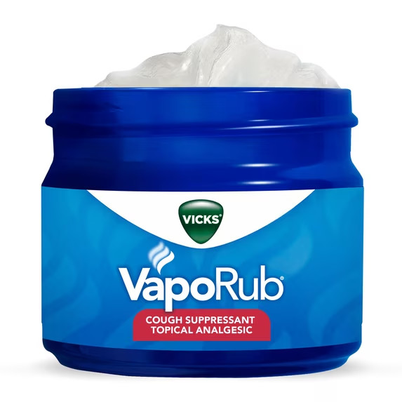 Vicks VapoRub Topical Chest Rub and Analgesic Ointment, Cough Medicine for Cough Vicks VapoRub Topical Chest Rub and Analgesic Ointment, Cough Medicine for Cough