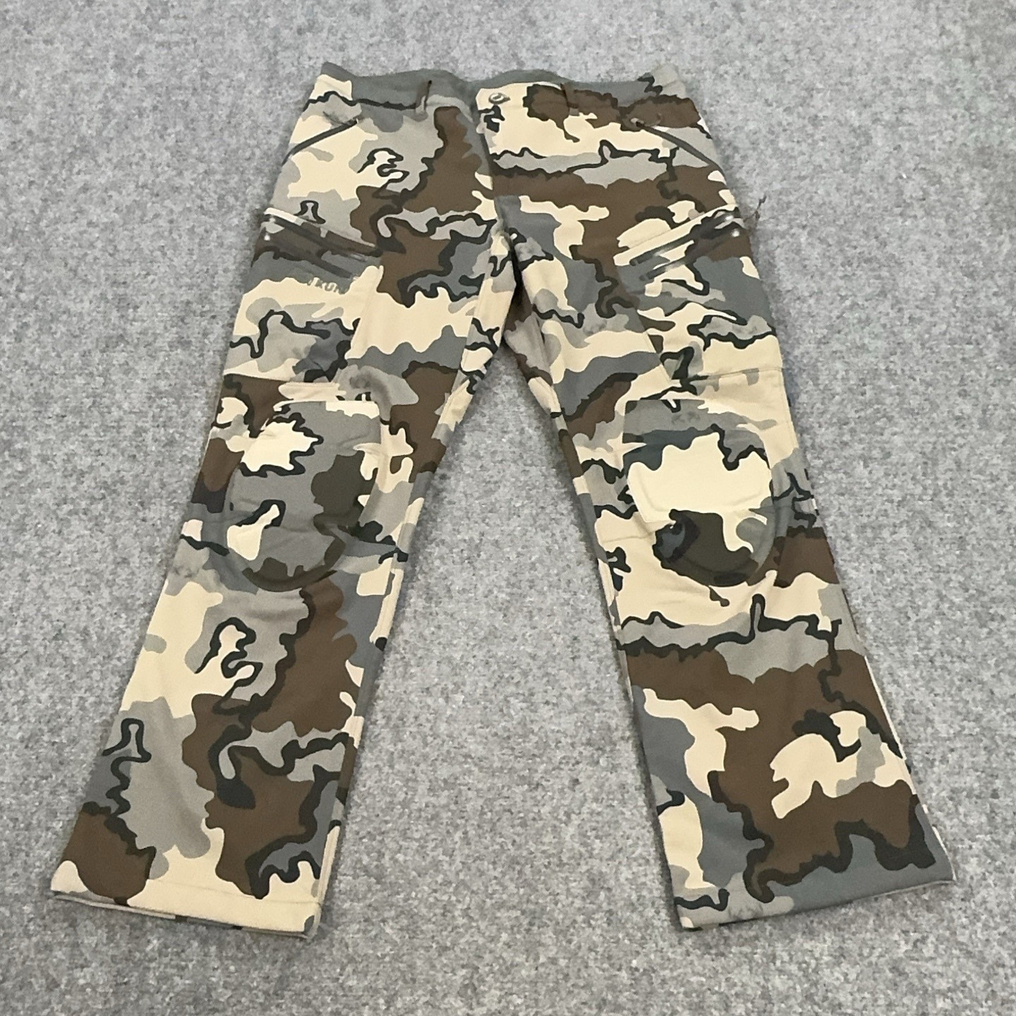 KUIU Guide Pro Pants Mens 40 Vias Camo Toray Softshell Lined Zip Pockets Hunting
