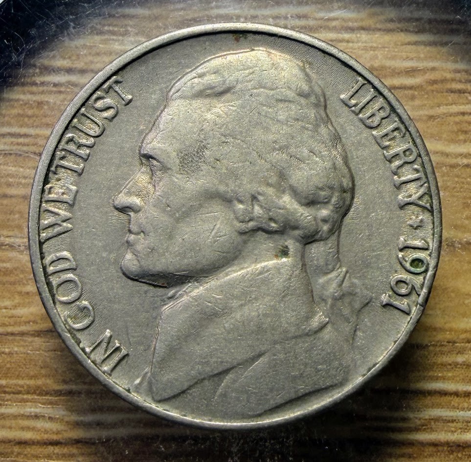 1961-D Jefferson Nickel - Actual Coin Shown -  & Tracking INV#61