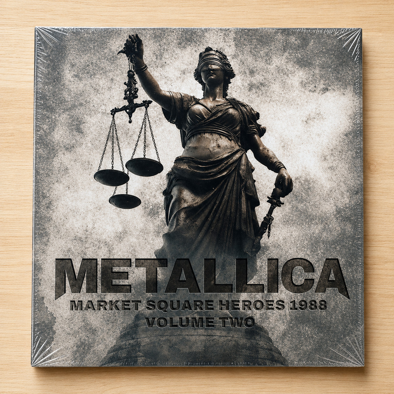 Metallica Market Square Heroes 1988 Vol 2 2xLP Clear Vinyl Record Live Gatefold
