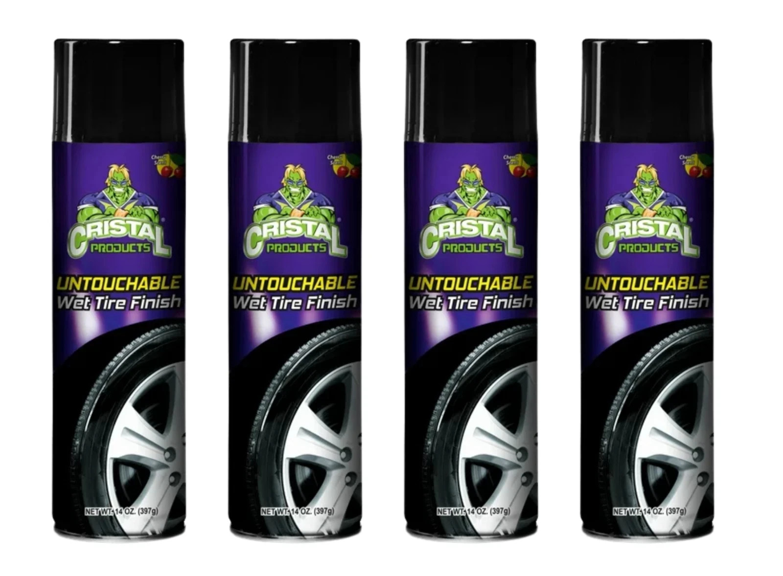 Cristal Product Untouchable Tire Wet Finish 13oz (4 PACK) Ever Gloss Tire shine Cristal Product Untouchable Tire Wet Finish 13oz (4 PACK) Ever Gloss Tire shine