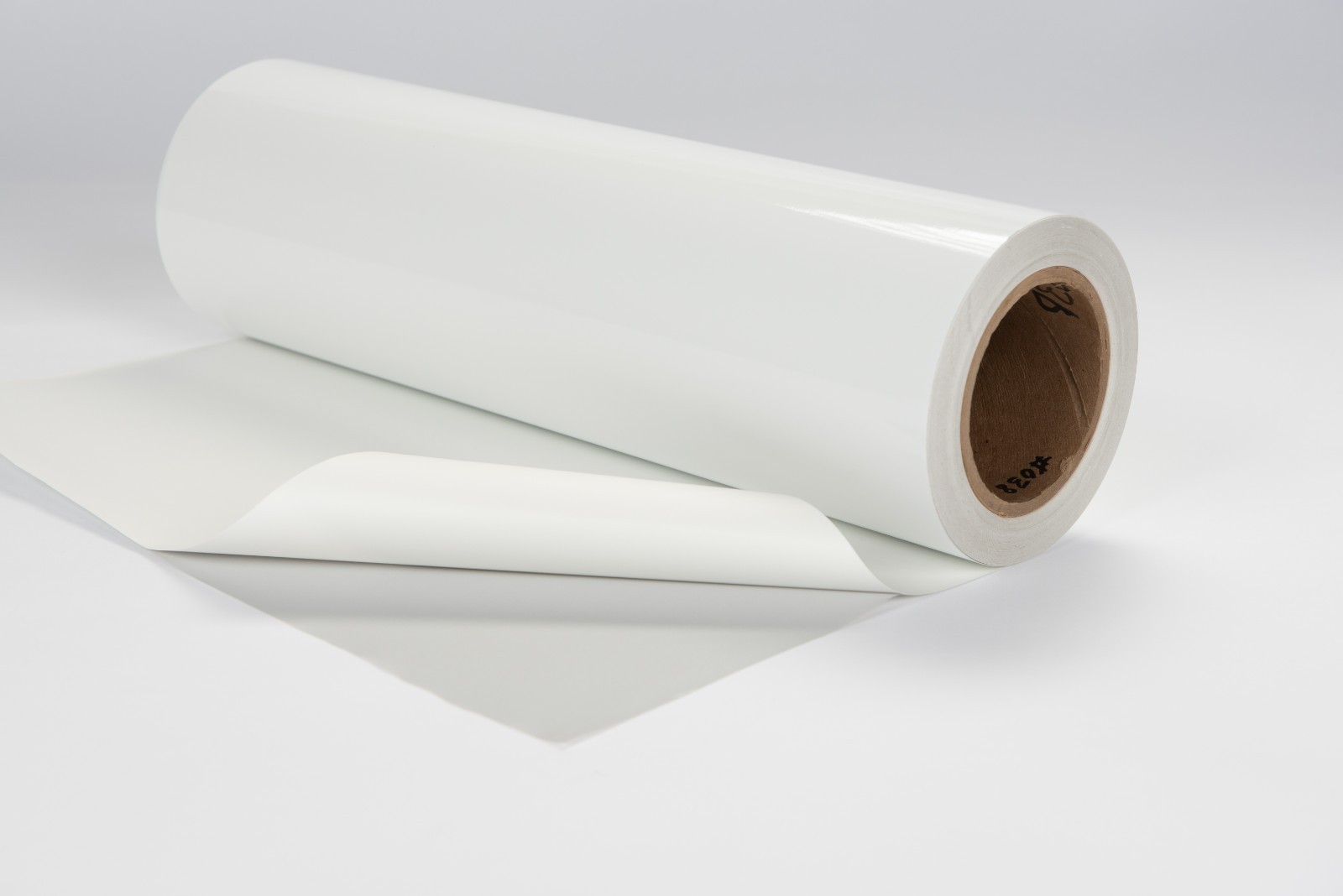 2.0mil Gloss White Vehicle Car Fleet Wrap Cast Vinyl Gray Air-Release Slideable
