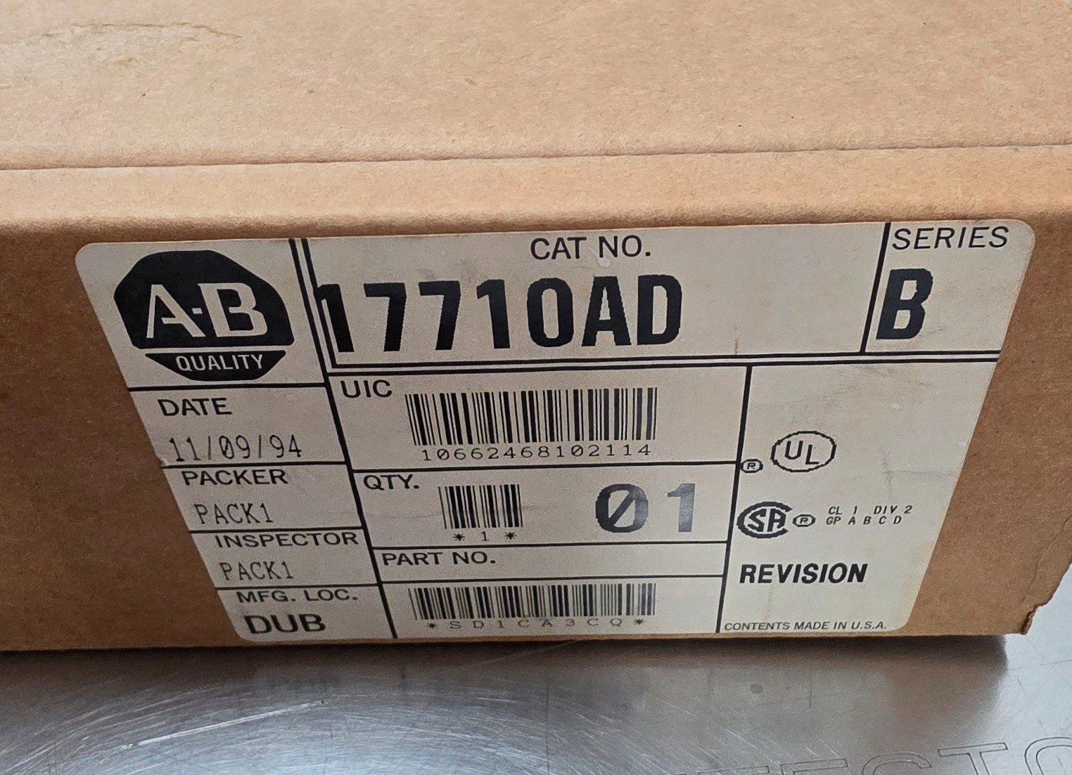 Allen Bradley 1771-OAD PLC 5 AC Output 1771-0AD 1771OAD NOS [A3S2]