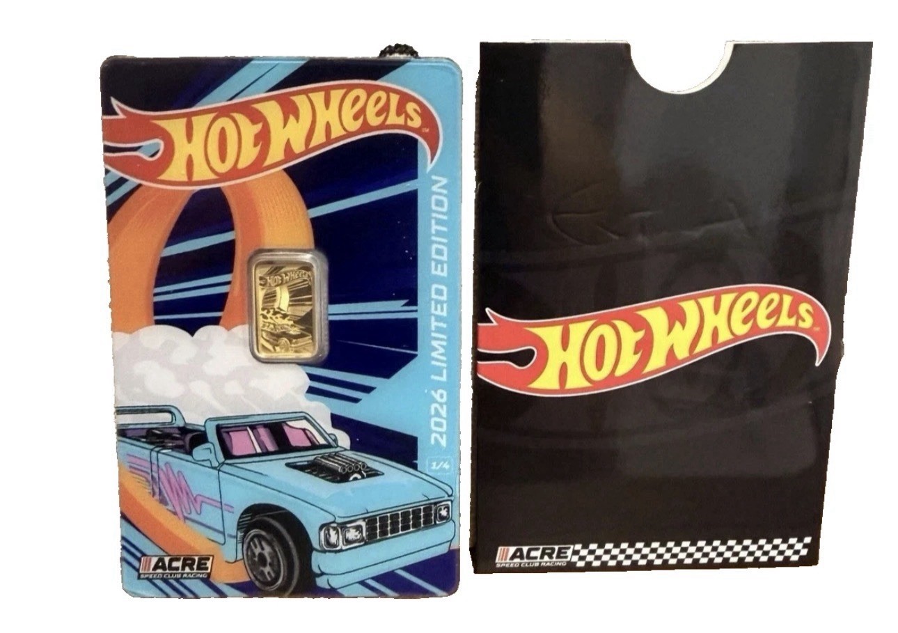 2026 PAMP-Hot Wheels-1 Gram .9999 Gold Bar-(5,000 Mintage) w/ Sleeve-ACRE🔥