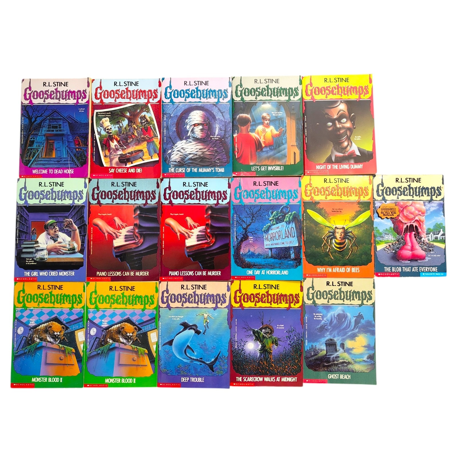 Vintage Goosebumps 1st Print 1st Edition Books Lot Of 16 books Bundle 