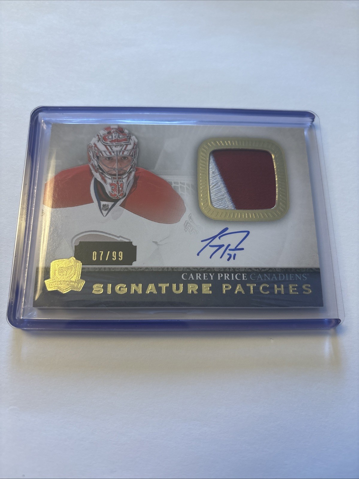 2013-14 The Cup Signature Patches Carey Price SP-CA /99