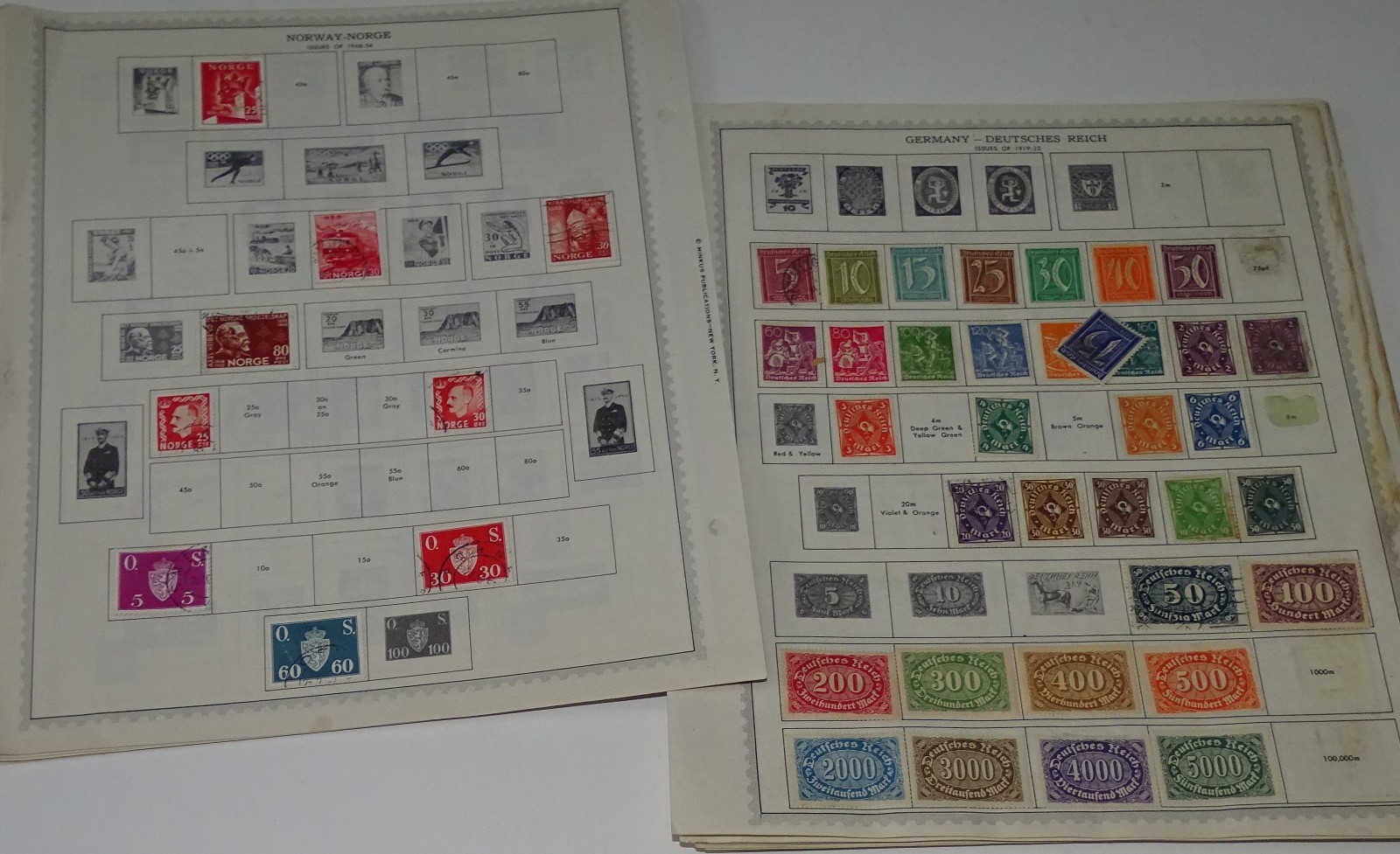 Germany & Norway - 280 old stamps (circa 1890s-1950s) as found Germany & Norway - 280 old stamps (circa 1890s-1950s) as found