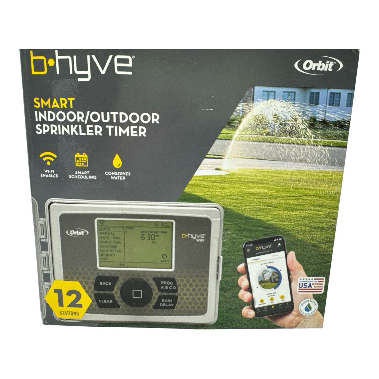 Orbit B-hyve Smart Indoor/Outdoor 12-Station WiFi Sprinkler System Control 57950