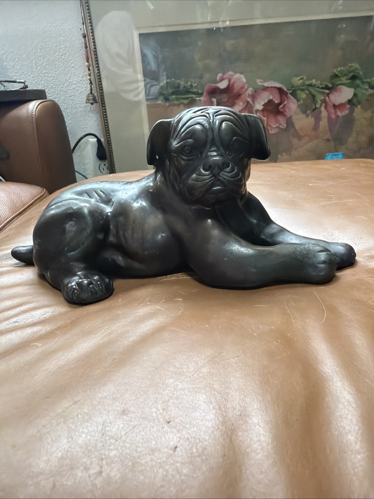 Wonderful Solid Bronze Pug Dog; 1860’s- Early 20th Century—lovely Patina Wonderful Solid Bronze Pug Dog; 1860’s- Early 20th Century—lovely Patina