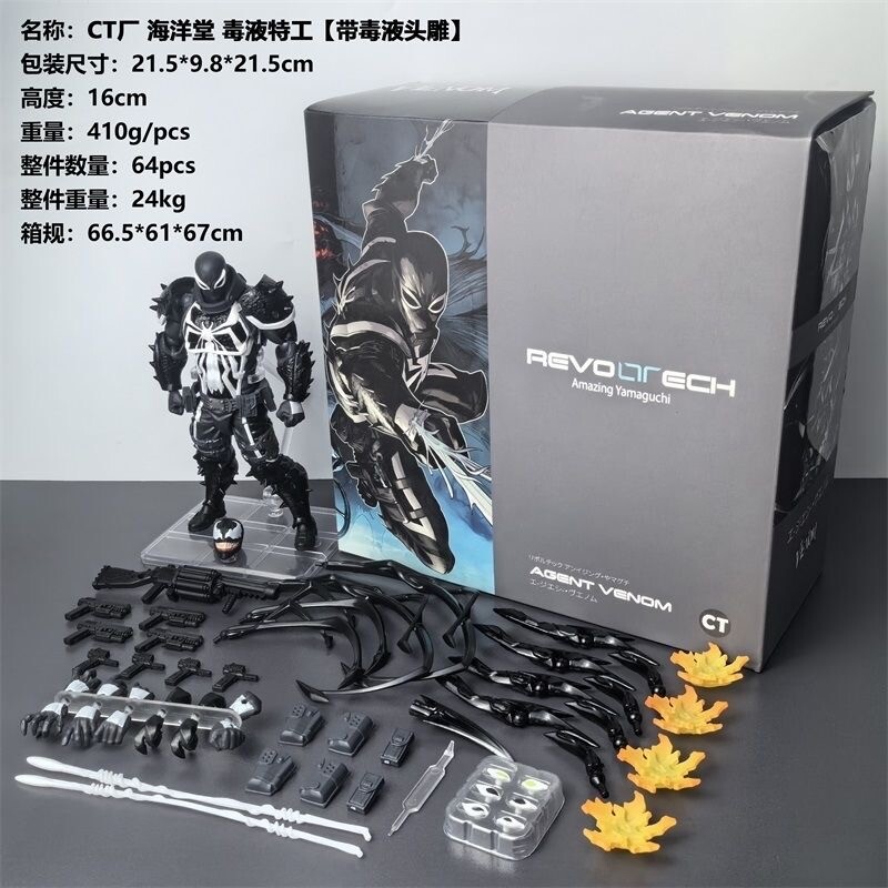 IN STOCK CT Toys Amazing Yamaguchi Agent Venom & Anti-Venom Action Figure Boxed IN STOCK CT Toys Amazing Yamaguchi Agent Venom & Anti-Venom Action Figure Boxed