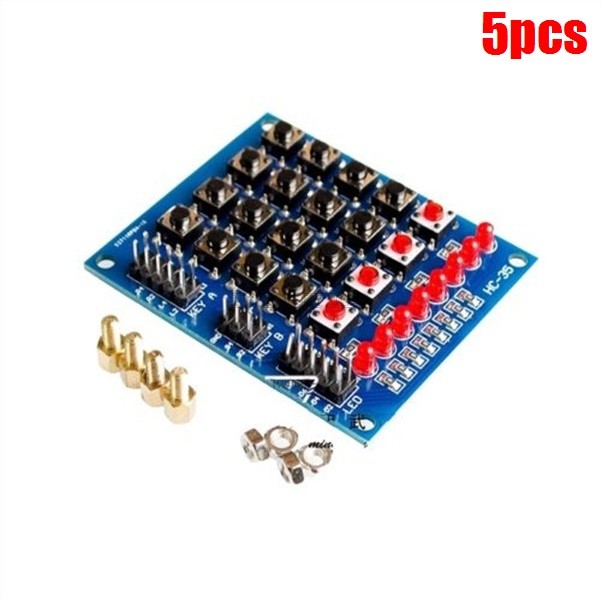 5Pcs Led Marquee Independent Keyboard Matrix Keyboard Buttons 4X4 Keypad New ik 5Pcs Led Marquee Independent Keyboard Matrix Keyboard Buttons 4X4 Keypad New ik