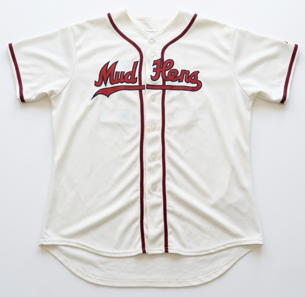 Toledo Mud Hens Majestic Cool Base Baseball Jersey Mens XL White #32 MiLB Toledo Mud Hens Majestic Cool Base Baseball Jersey Mens XL White #32 MiLB