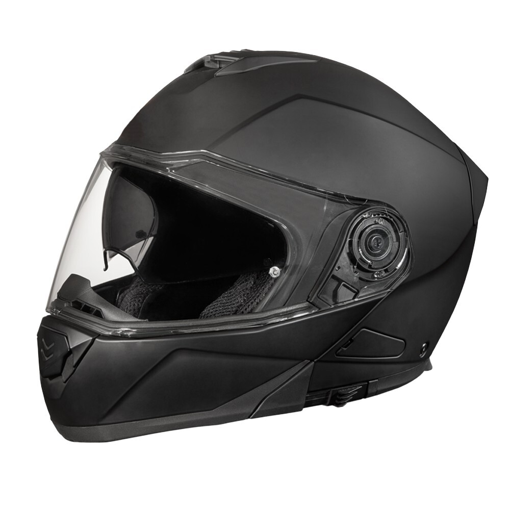 Daytona Helmets Glide DOT Dull Black Modular Flip-Up Motorcycle Helmet MG1-B Daytona Helmets Glide DOT Dull Black Modular Flip-Up Motorcycle Helmet MG1-B
