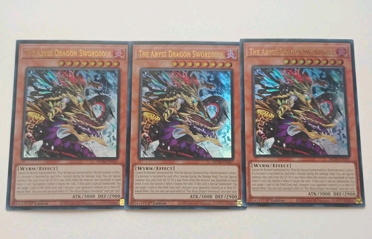 3x The Abyss Dragon Swordsoul Yugioh Mint Ultra 3x The Abyss Dragon Swordsoul Yugioh Mint Ultra