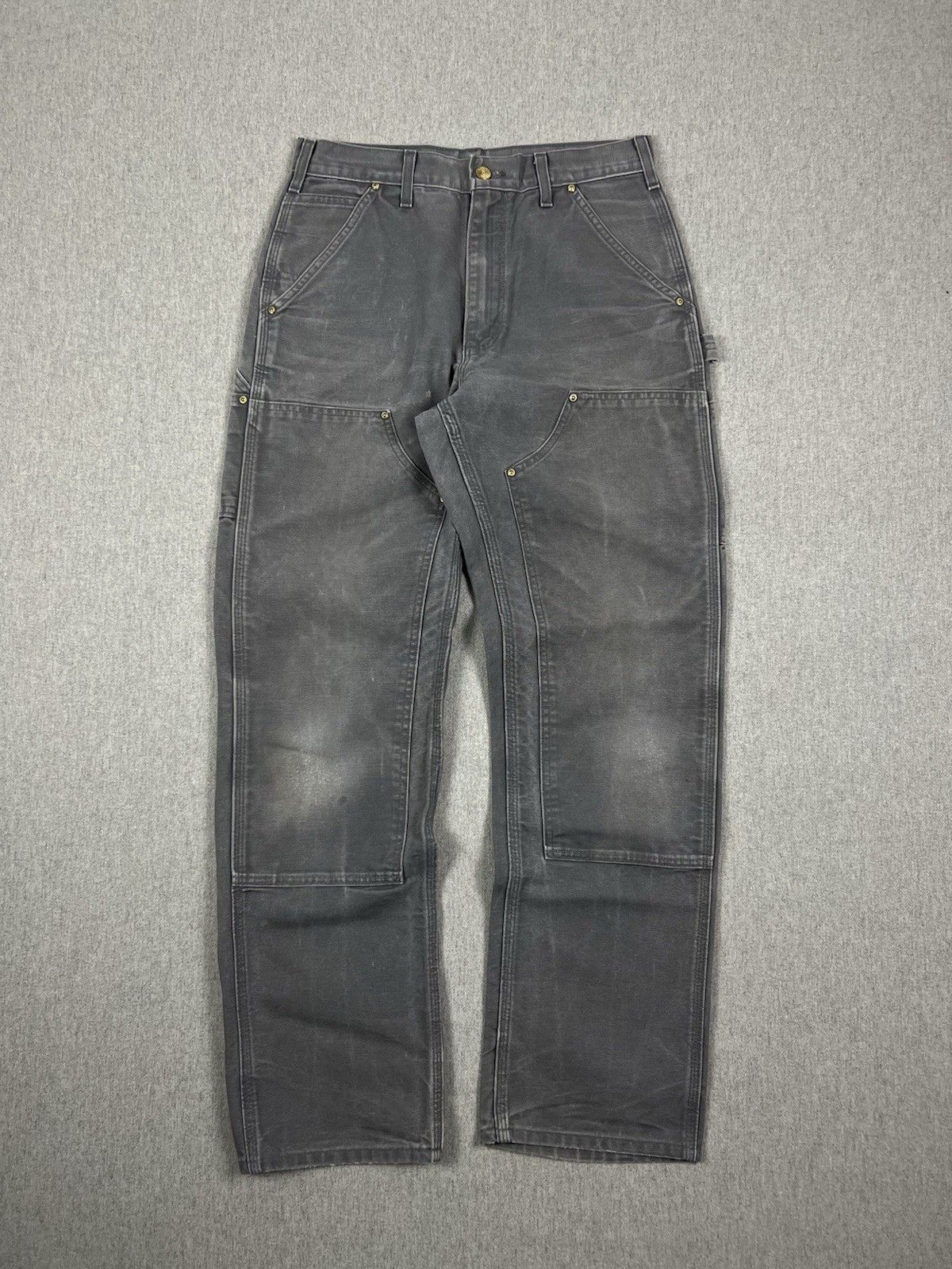 Carhartt - 1990\'s Double Knee Trashed Distressed Workwear Pants Made USA Size M