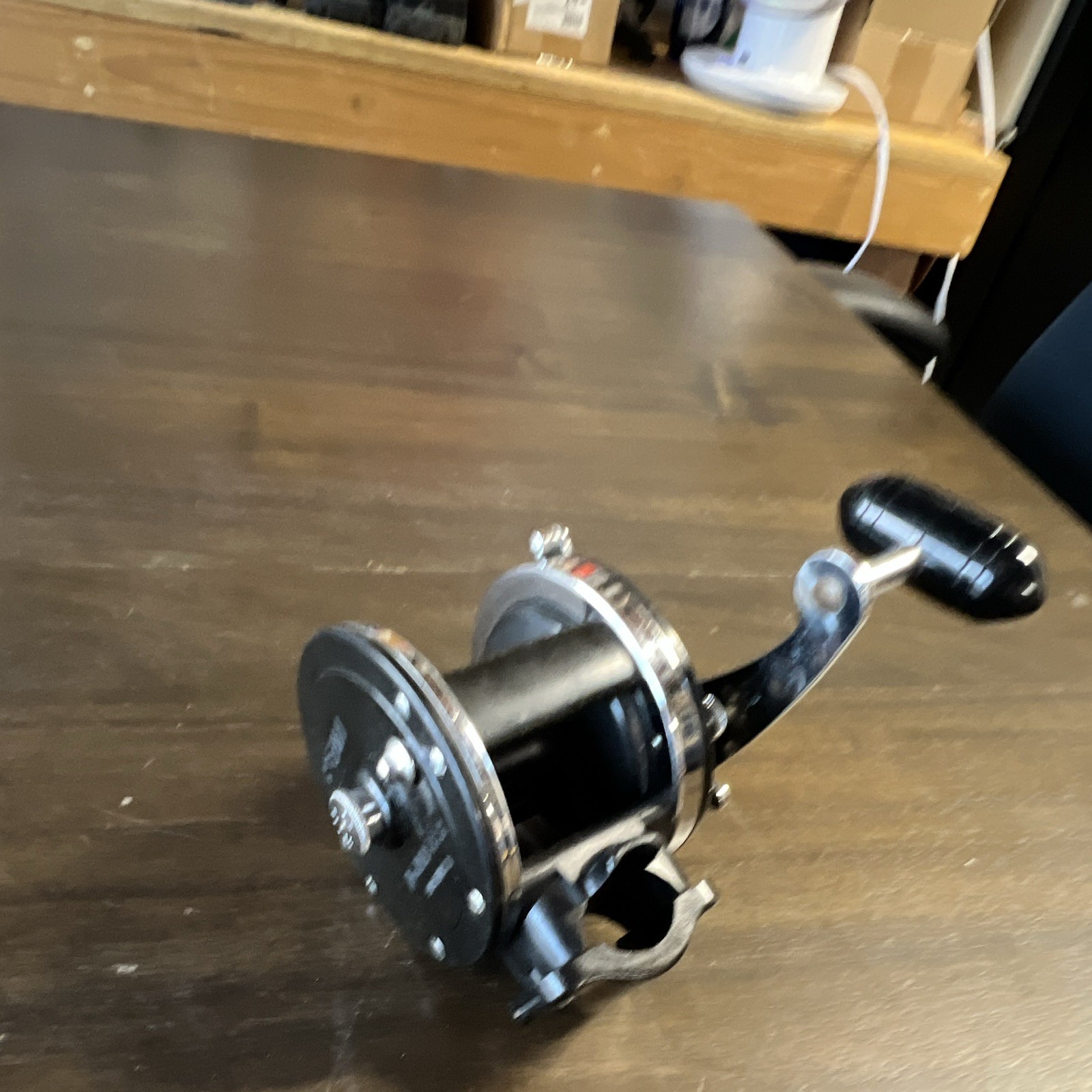 Penn Vintage Conventional/Casting Fishing Reel Black with Chrome Trim