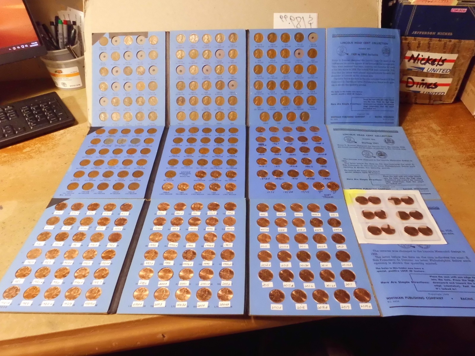LINCOLN WHEAT, MEMORIAL & SHIELD CENTS 1909 - 2025  P/D/S ~ #PC4747