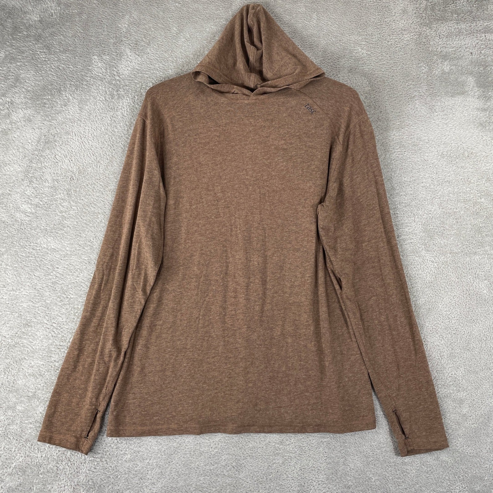Tasc Performance Hoodie Mens Medium Brown Bamboo Cotton Carrollton Active Top Tasc Performance Hoodie Mens Medium Brown Bamboo Cotton Carrollton Active Top