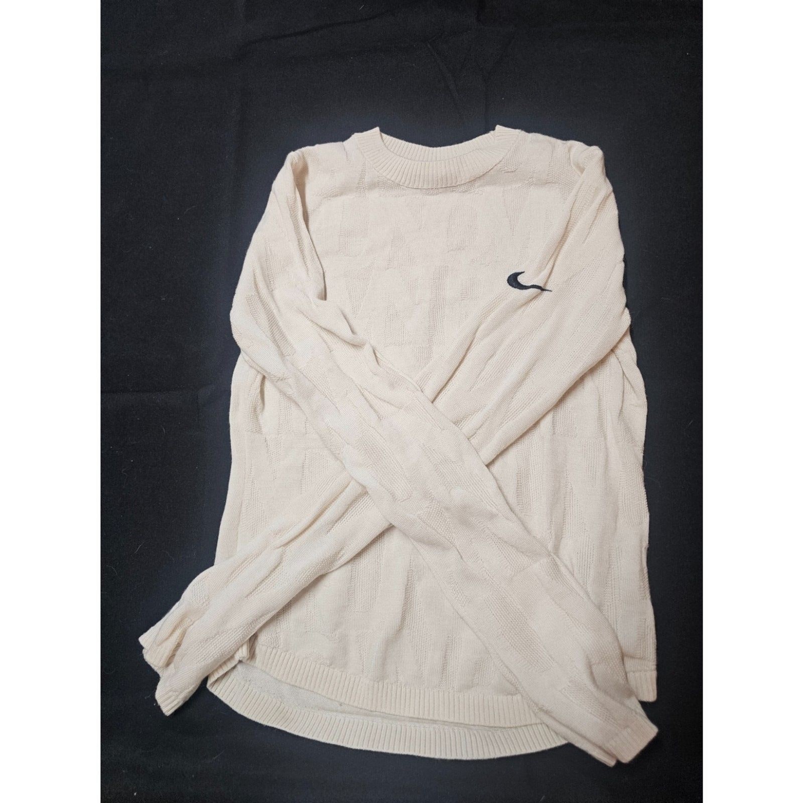 Nike Running Division Textured Knit Long Sleeve Crewneck Sweater Nike Running Division Textured Knit Long Sleeve Crewneck Sweater