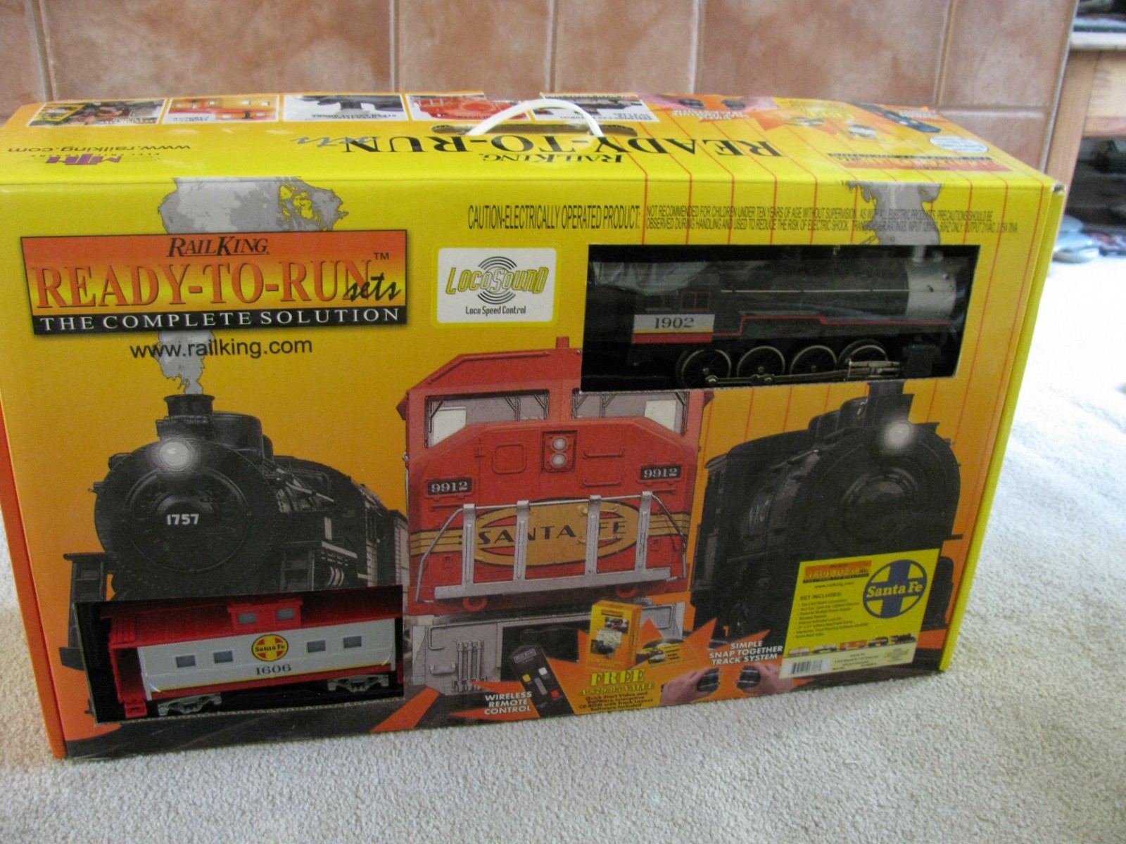 Rail King MTH Santa Fe 2 8 0 Steam RTR Train Set O GAUGE  2002 Loco Sound