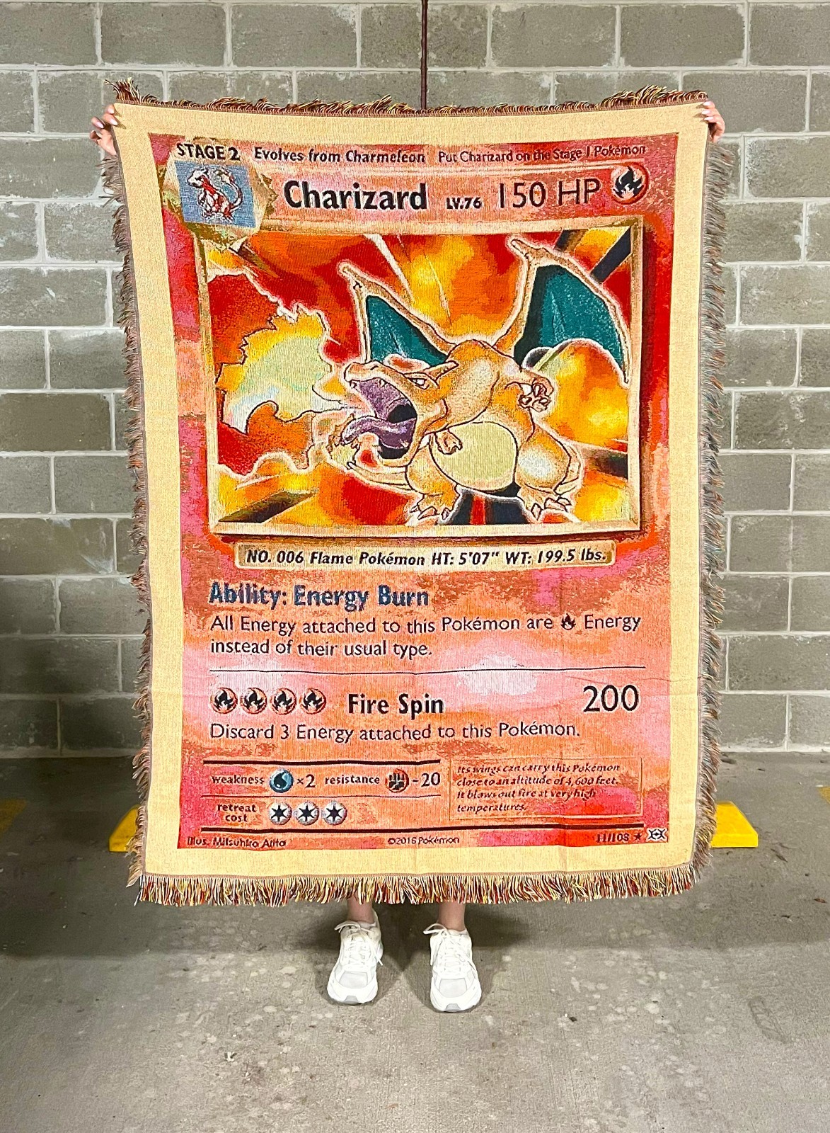 Pokemon Charizard Anime Woven Tapestry Throw Blanket Room Decor Pokemon Charizard Anime Woven Tapestry Throw Blanket Room Decor