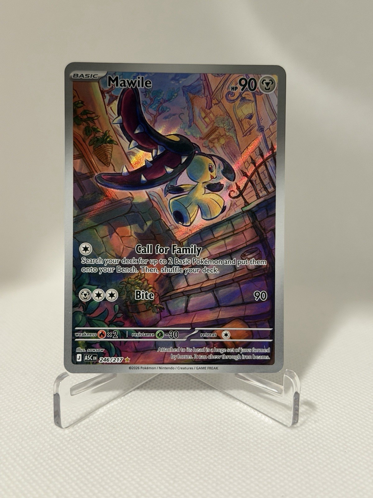 Pokémon TCG Mawile 246/217 Illustration Rare Ascended Heroes Near Mint Pokémon TCG Mawile 246/217 Illustration Rare Ascended Heroes Near Mint