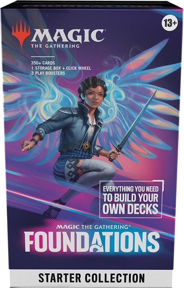 Foundations Starter Collection MTG 350 cards + 3 Foundations Packs + Click Wheel