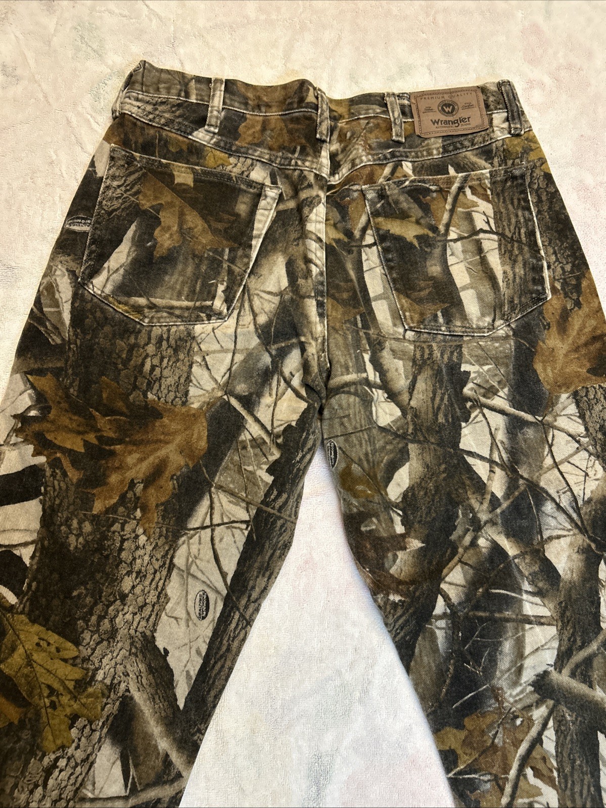 Wrangler Authentic Jeans Mens 34/30 Realtree Camo Double Knee Hunting Pants Wrangler Authentic Jeans Mens 34/30 Realtree Camo Double Knee Hunting Pants