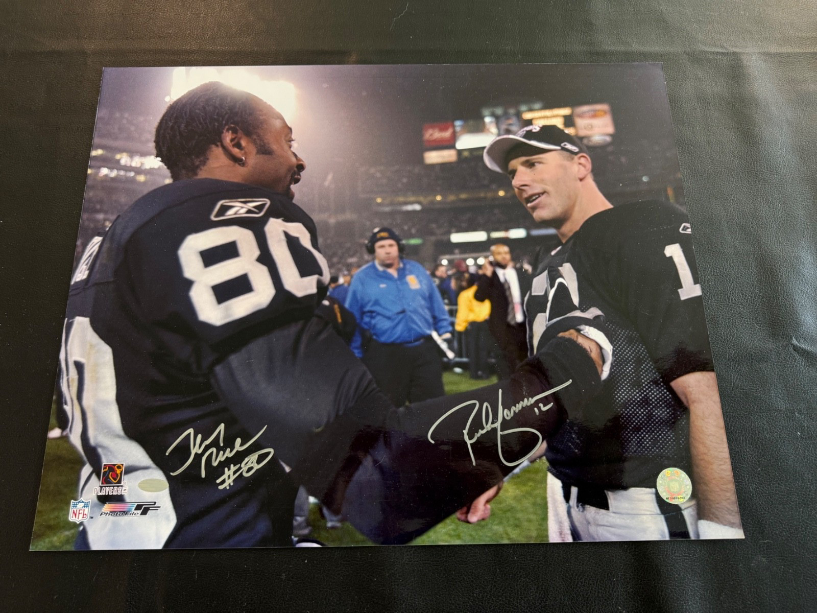 Jerry Rice & Rich Gannon AFC Champs Auto 16x20 Photo Steiner  Oakland Raiders
