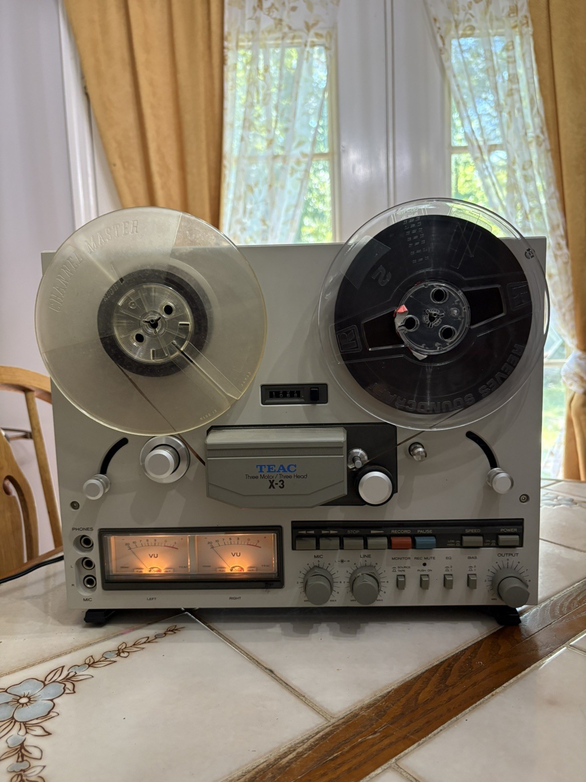 Vintage TEAC X-3 Reel to Reel Tape Deck With Manual and Reels TESTED Vintage TEAC X-3 Reel to Reel Tape Deck With Manual and Reels TESTED