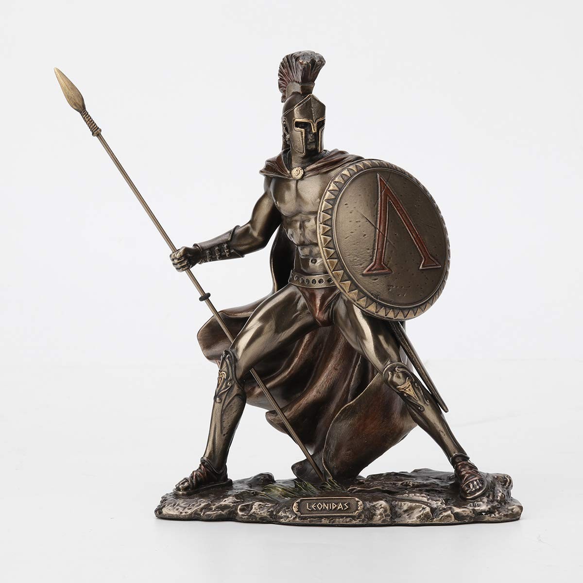 Veronese Design 7 1/4 Inch Spartan King Leonidas Cold Cast Resin Bronze Statue