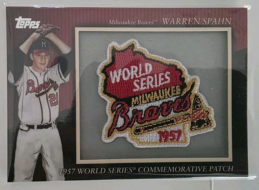 2010 Topps - Manufactured Commemorative Patch Warren Spahn #MCP86 2010 Topps - Manufactured Commemorative Patch Warren Spahn #MCP86